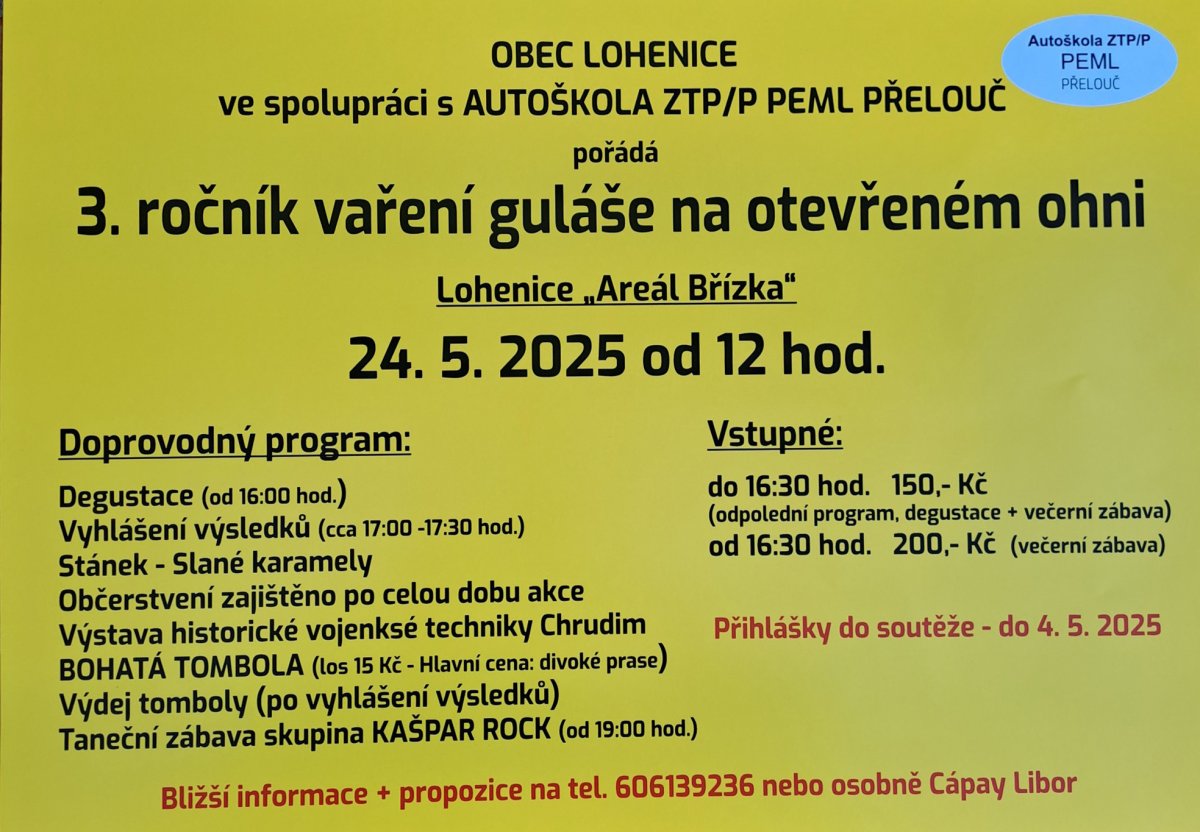 3. ročník vaření guláše na otevřeném ohni